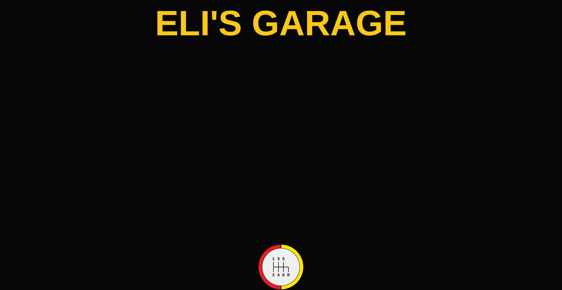 6-Speed Badge license plate frame design: black frame with the 6-speed shift-pattern badge at the bottom